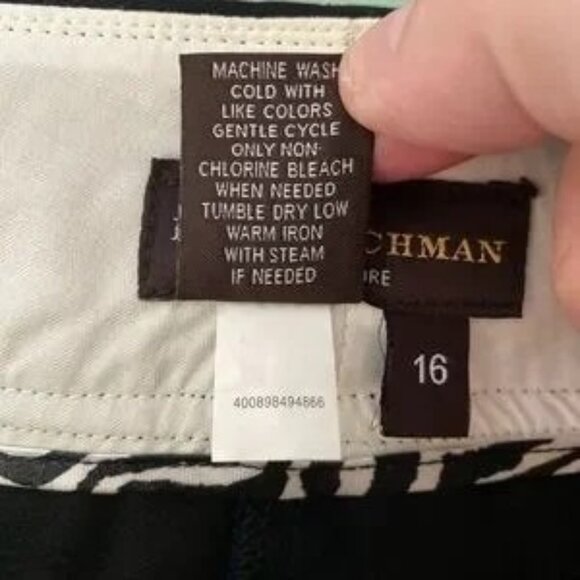 Dana Buchman Women’s Capri Pants Size 16 Jet Black - NWT - Picture 8 of 12